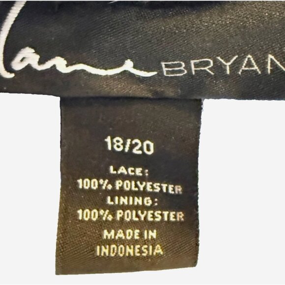 Lane Bryant Black Sheer Lace Midi Skirt Women’s 18/20 Lined Elastic Waist NWOT - Picture 3 of 6